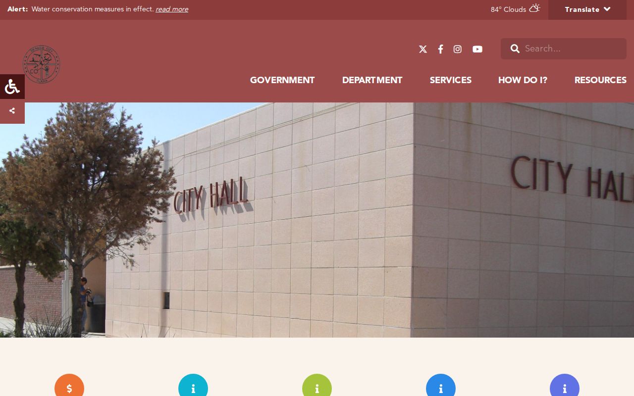 Denver City warrant records: official city home and City Hall navigation