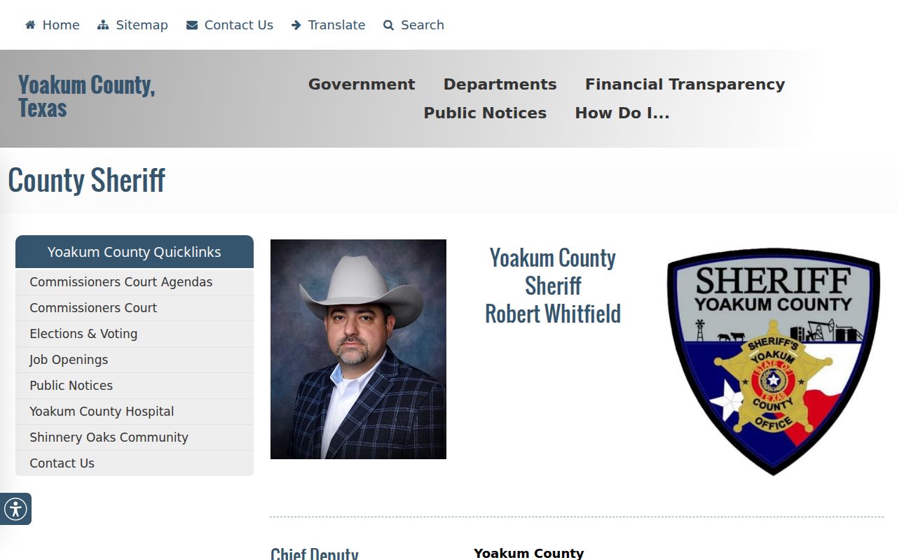 Yoakum County most wanted information: official Sheriff page and contact route